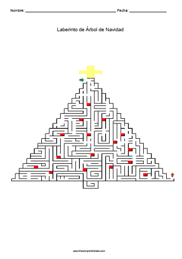 Laberinto de Árbol de Navidad